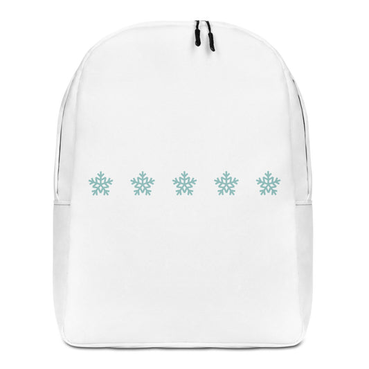 Snowflake Collection White Minimalist Backpack EMPORIO WINTER