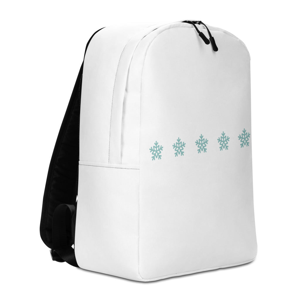 Snowflake Collection White Minimalist Backpack EMPORIO WINTER