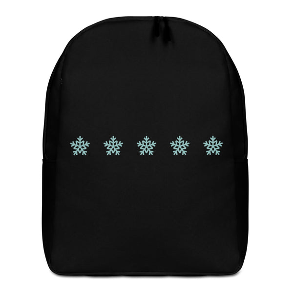 Snowflake Collection Black minimalist backpack EMPORIO WINTER