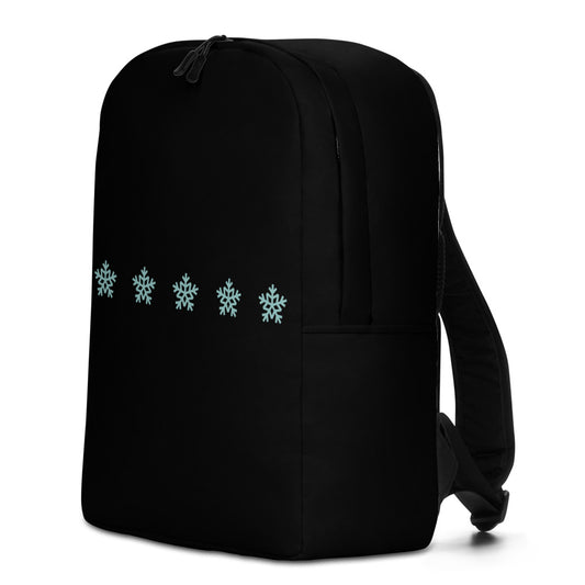 Snowflake Collection Black minimalist backpack EMPORIO WINTER