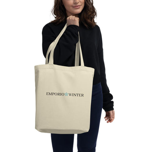 Bolsa Cotton Organic Basic Logo Negro Emporio Winter EMPORIO WINTER