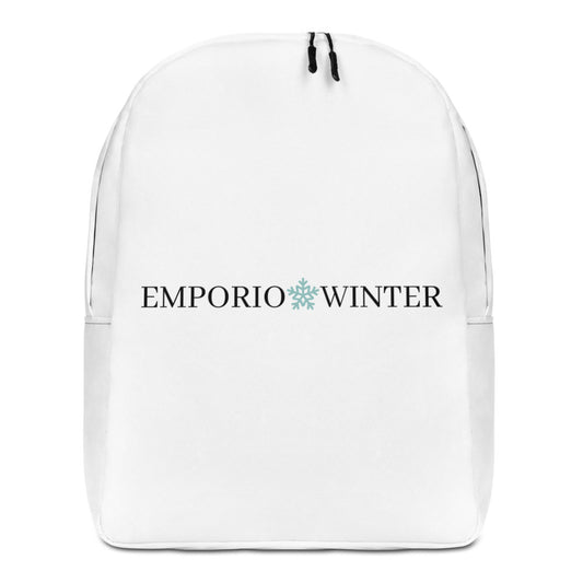 Backpack Unisex Basic Minimal Black Logo Emporio Winter EMPORIO WINTER