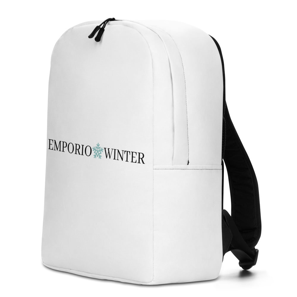 Backpack Unisex Basic Minimal Black Logo Emporio Winter EMPORIO WINTER