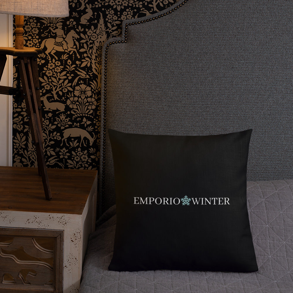 Basic Premium Logo White Emporio Winter Pillow EMPORIO WINTER