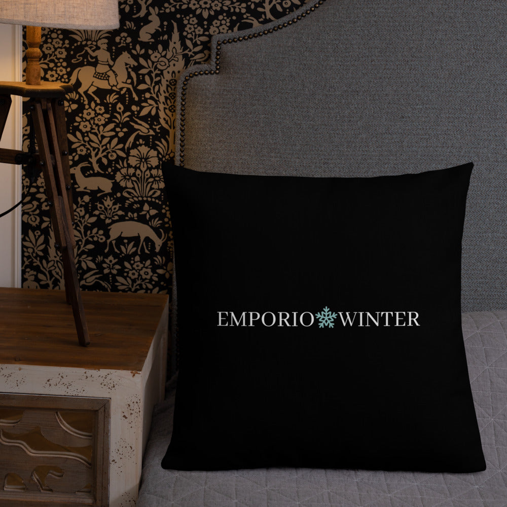 Basic Premium Logo White Emporio Winter Pillow EMPORIO WINTER