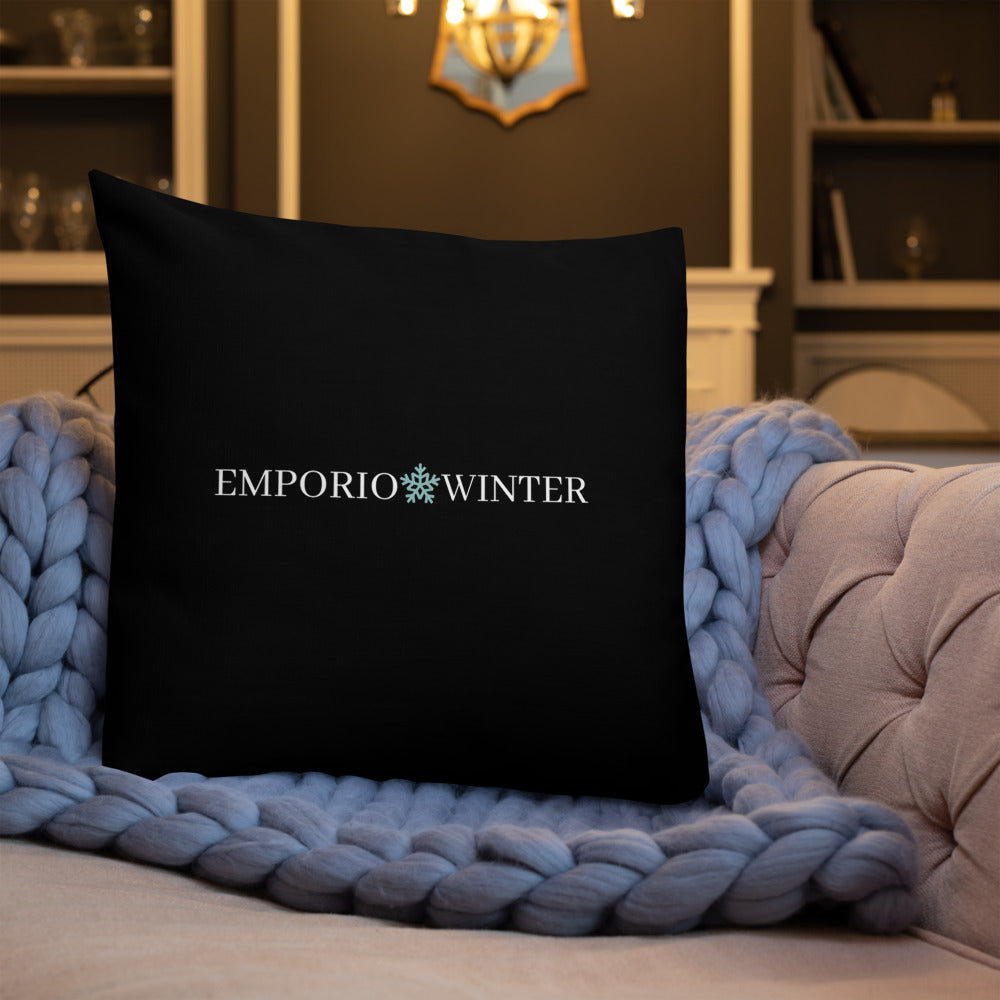 Basic Premium Logo White Emporio Winter Pillow EMPORIO WINTER