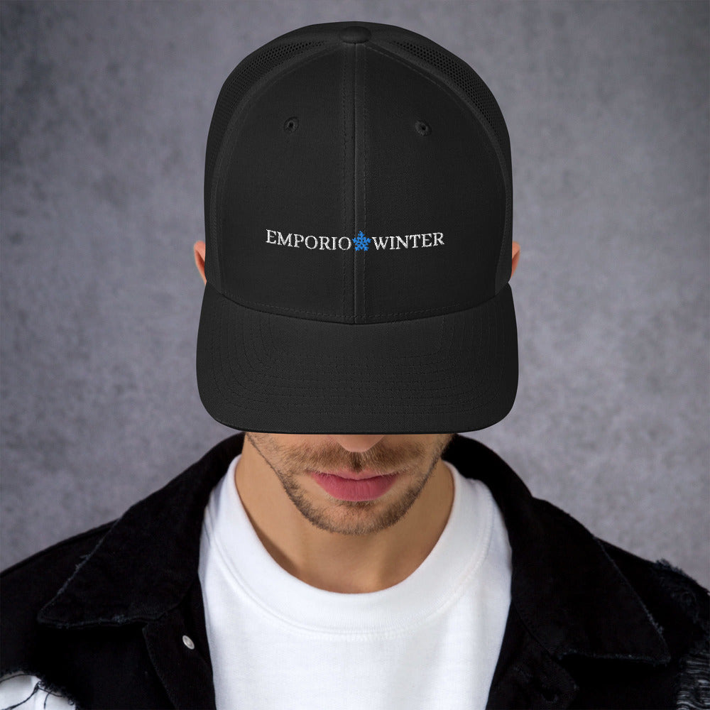 Unisex Trucker Cap Basic Logo White Emporio Winter EMPORIO WINTER