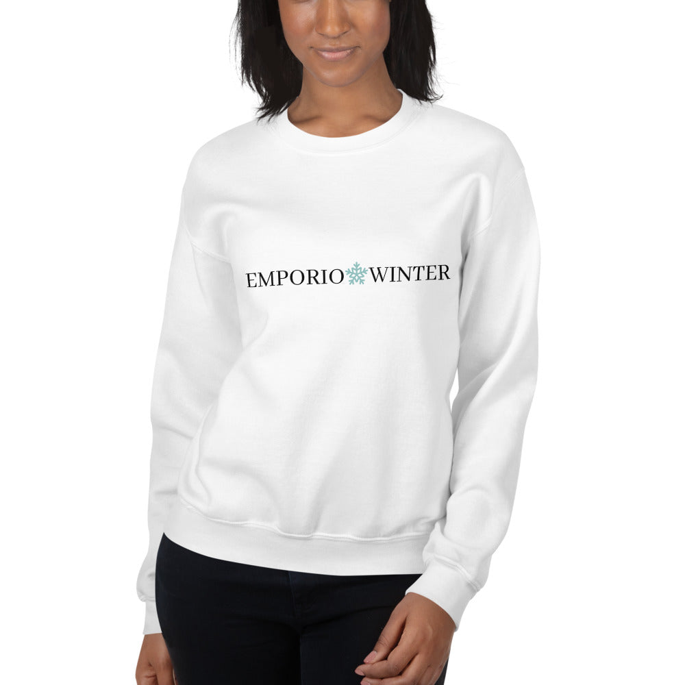 Minimal Black Logo Emporio Winter Unisex Sweatshirt EMPORIO WINTER