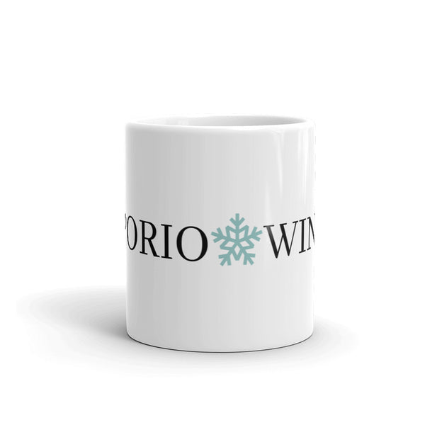 White Glossy Black Logo Emporio Winter 11oz Mug EMPORIO WINTER