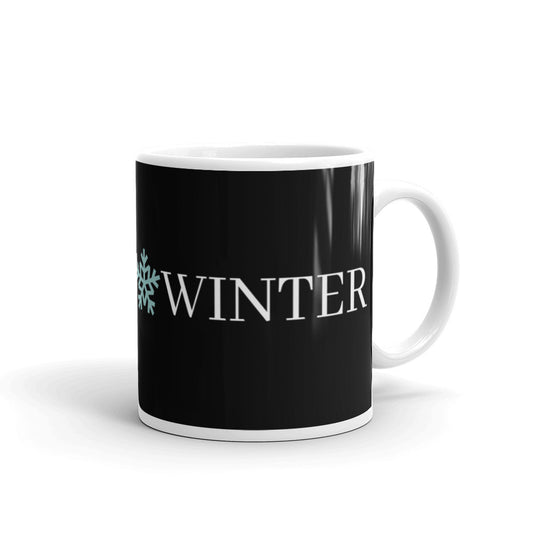 White Glossy White Logo Emporio Winter Mug EMPORIO WINTER